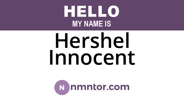 Hershel Innocent
