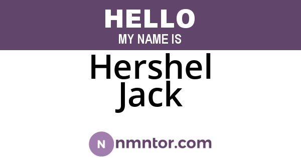 Hershel Jack