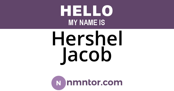 Hershel Jacob