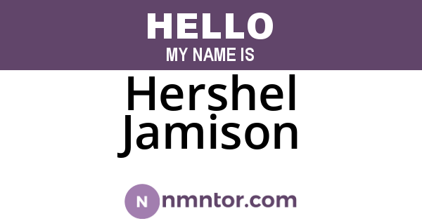 Hershel Jamison