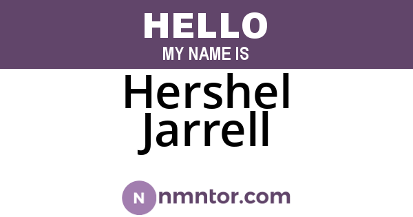 Hershel Jarrell