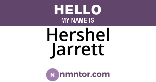 Hershel Jarrett