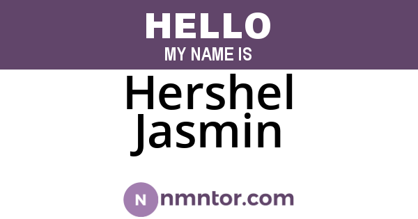 Hershel Jasmin