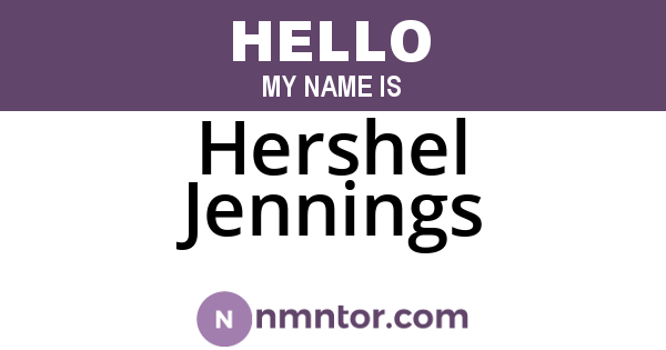 Hershel Jennings