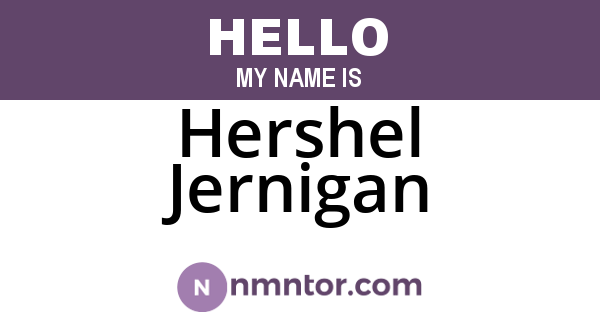 Hershel Jernigan