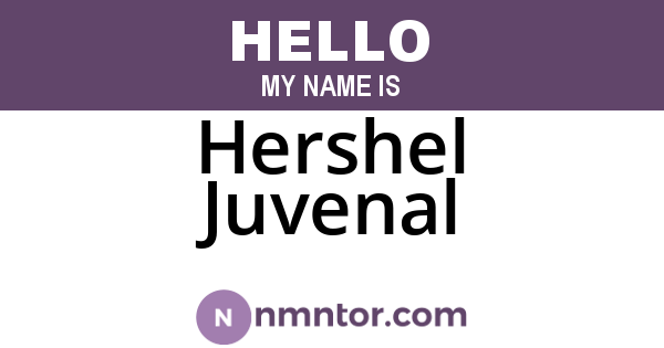 Hershel Juvenal