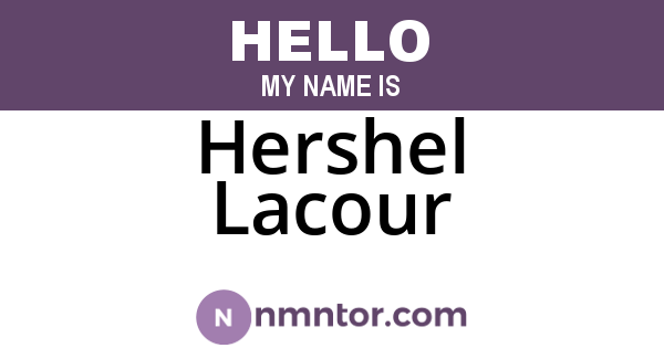 Hershel Lacour