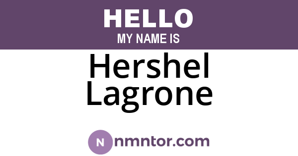 Hershel Lagrone