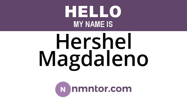 Hershel Magdaleno