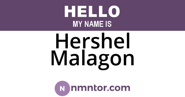Hershel Malagon