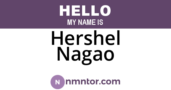 Hershel Nagao