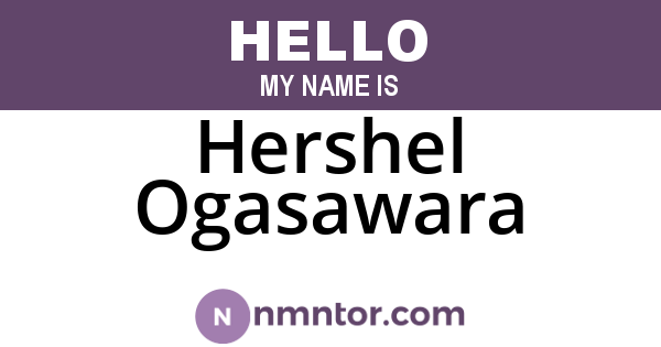 Hershel Ogasawara