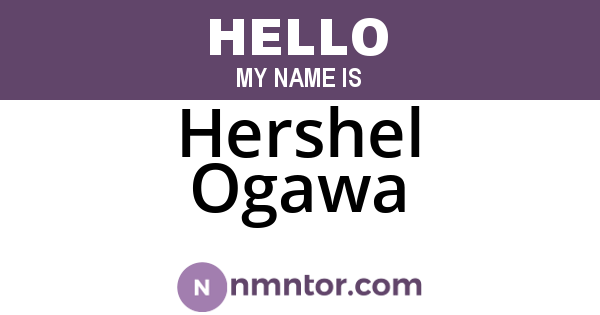 Hershel Ogawa