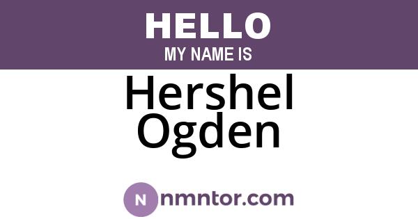 Hershel Ogden