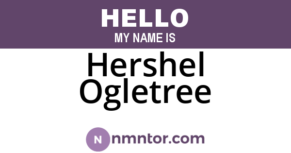 Hershel Ogletree