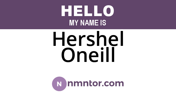 Hershel Oneill