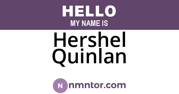 Hershel Quinlan