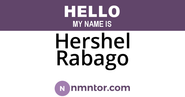 Hershel Rabago