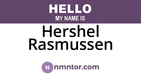 Hershel Rasmussen