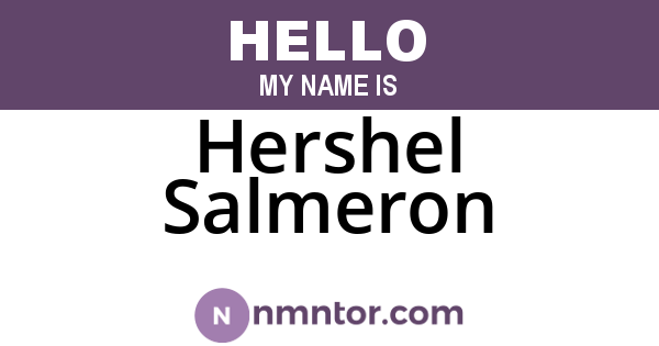 Hershel Salmeron