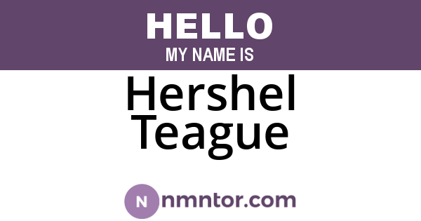 Hershel Teague