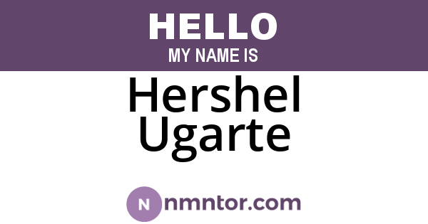 Hershel Ugarte