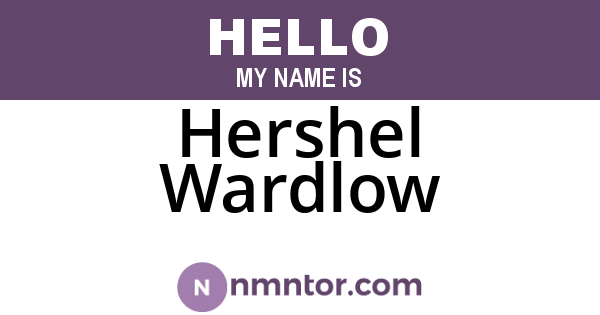 Hershel Wardlow