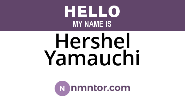 Hershel Yamauchi