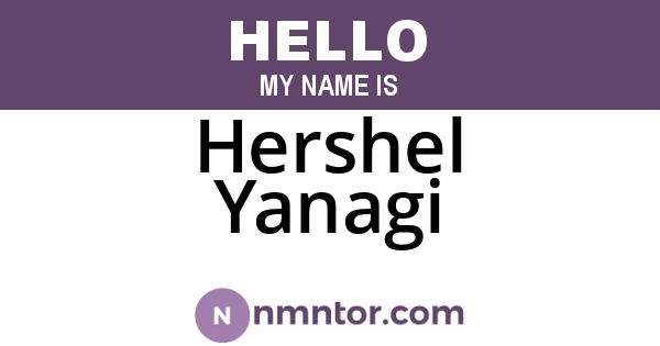 Hershel Yanagi