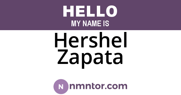 Hershel Zapata