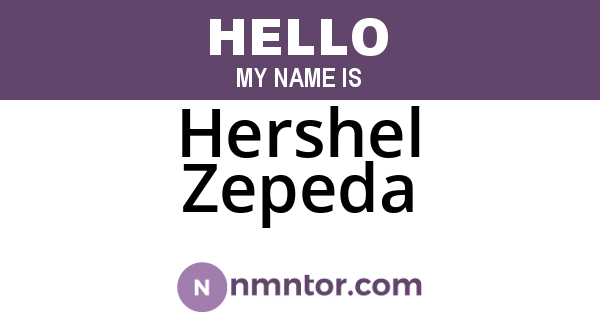 Hershel Zepeda