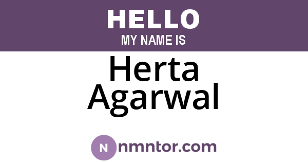 Herta Agarwal