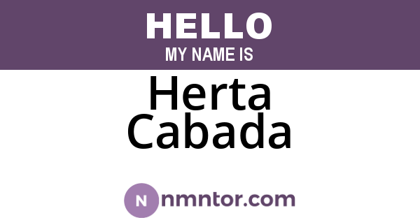Herta Cabada