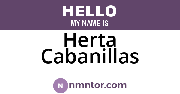 Herta Cabanillas