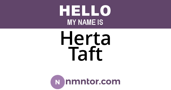 Herta Taft