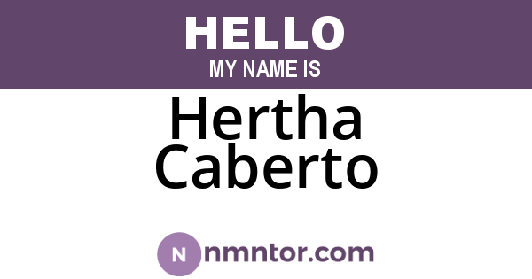 Hertha Caberto