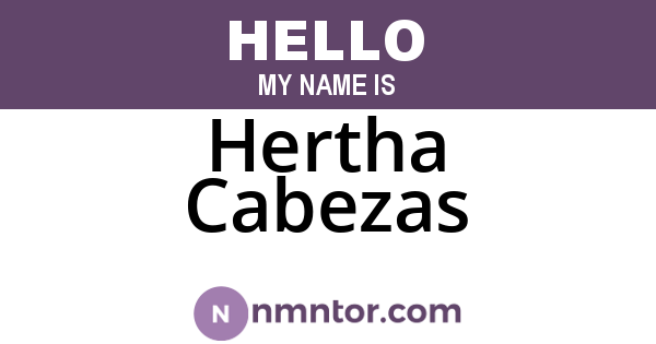Hertha Cabezas