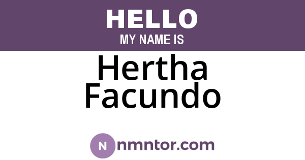 Hertha Facundo