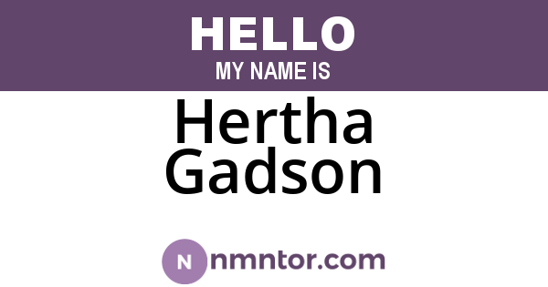Hertha Gadson