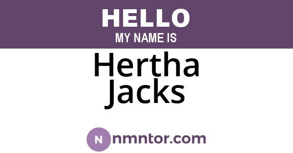 Hertha Jacks