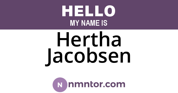 Hertha Jacobsen
