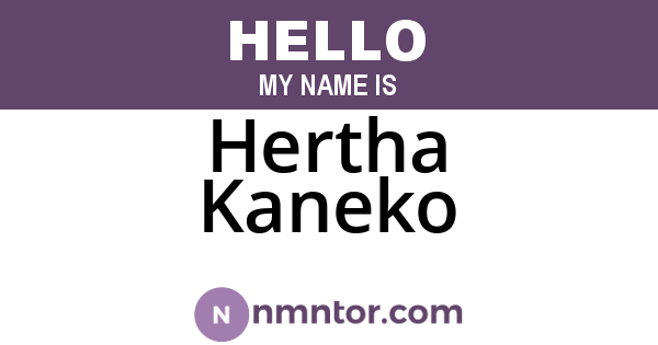 Hertha Kaneko