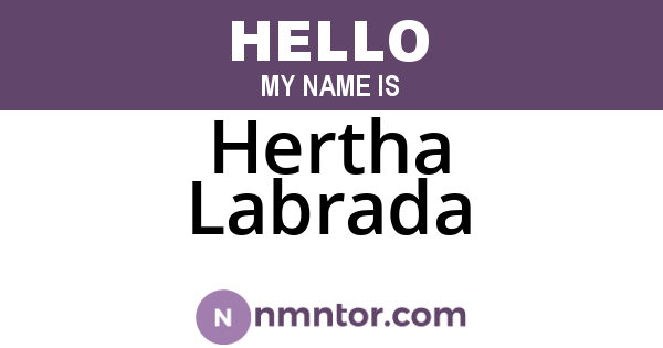 Hertha Labrada