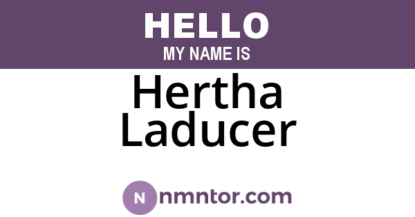 Hertha Laducer