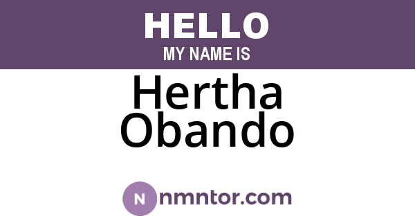 Hertha Obando