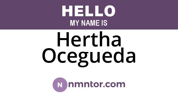 Hertha Ocegueda