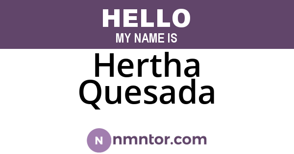 Hertha Quesada