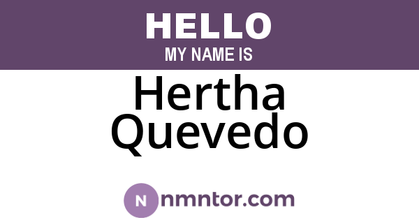 Hertha Quevedo