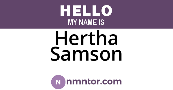 Hertha Samson