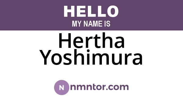 Hertha Yoshimura